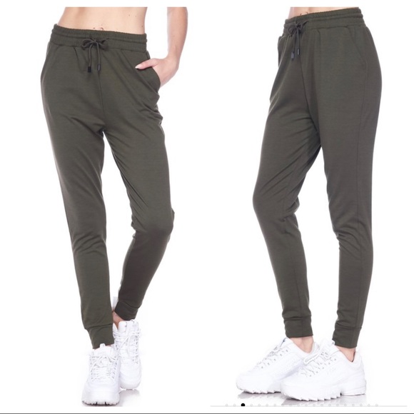 ✨LAST ONES✨COZY CHIC OLIVE SIDE POCKETS JOGGERS - Picture 6 of 6